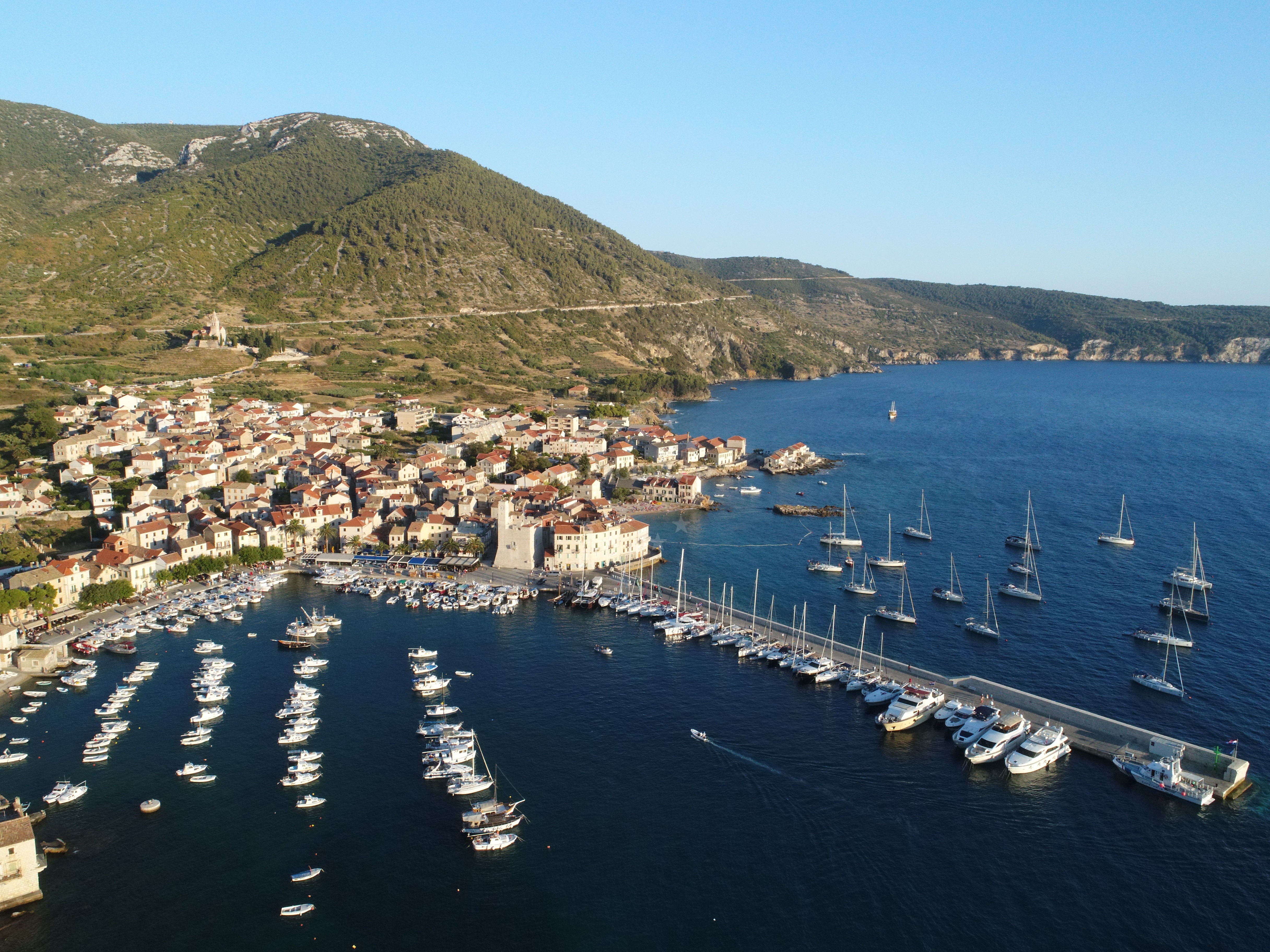 Additional view of Komiža harbor in Harbour in Komiža on the island Vis, Central Dalmatia, Croatia photo 6