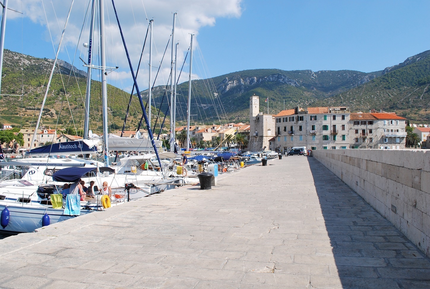 Additional view of Komiža harbor in Harbour in Komiža on the island Vis, Central Dalmatia, Croatia photo 11