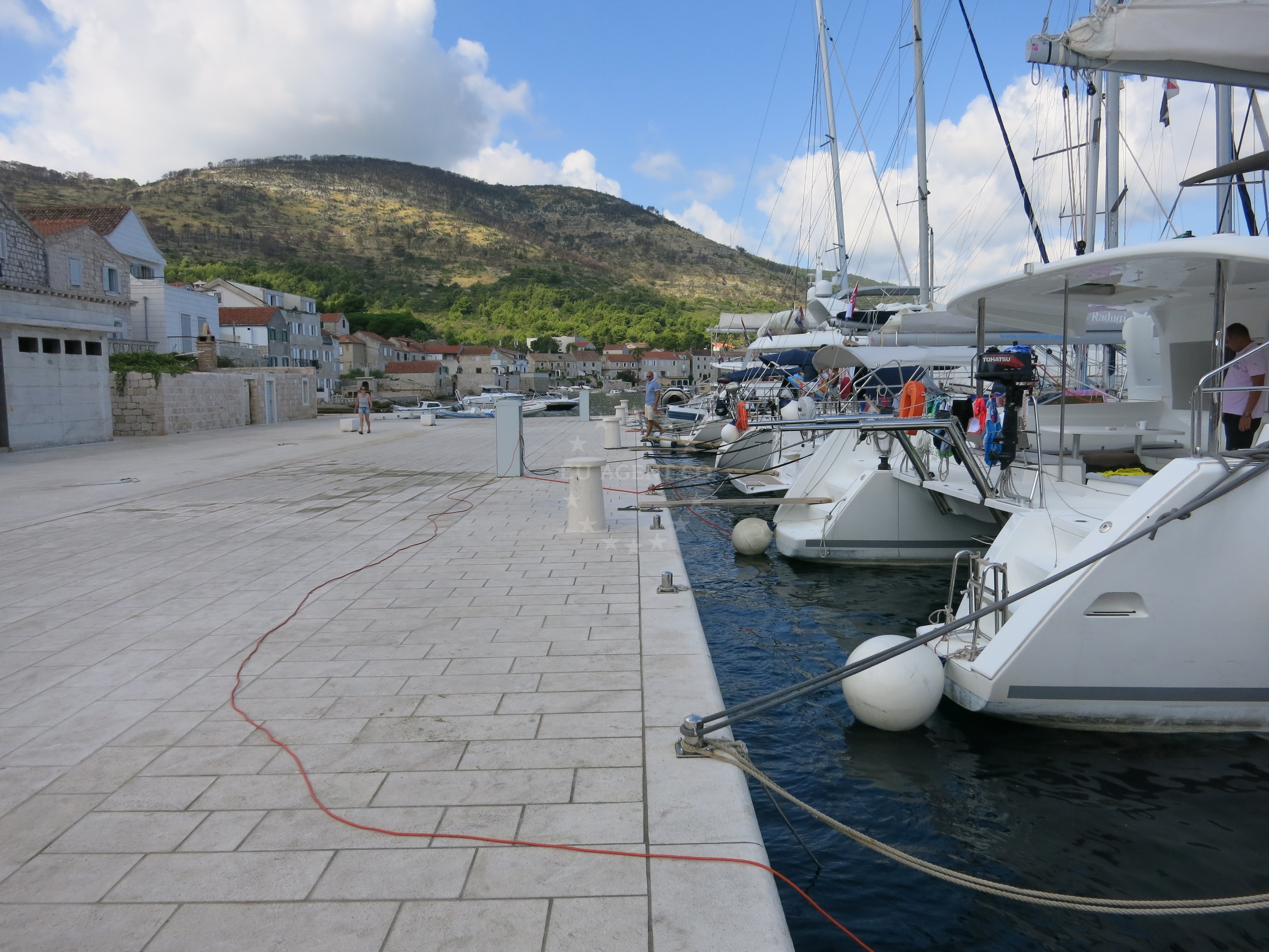 Traditional boats moored at Kut Harbour