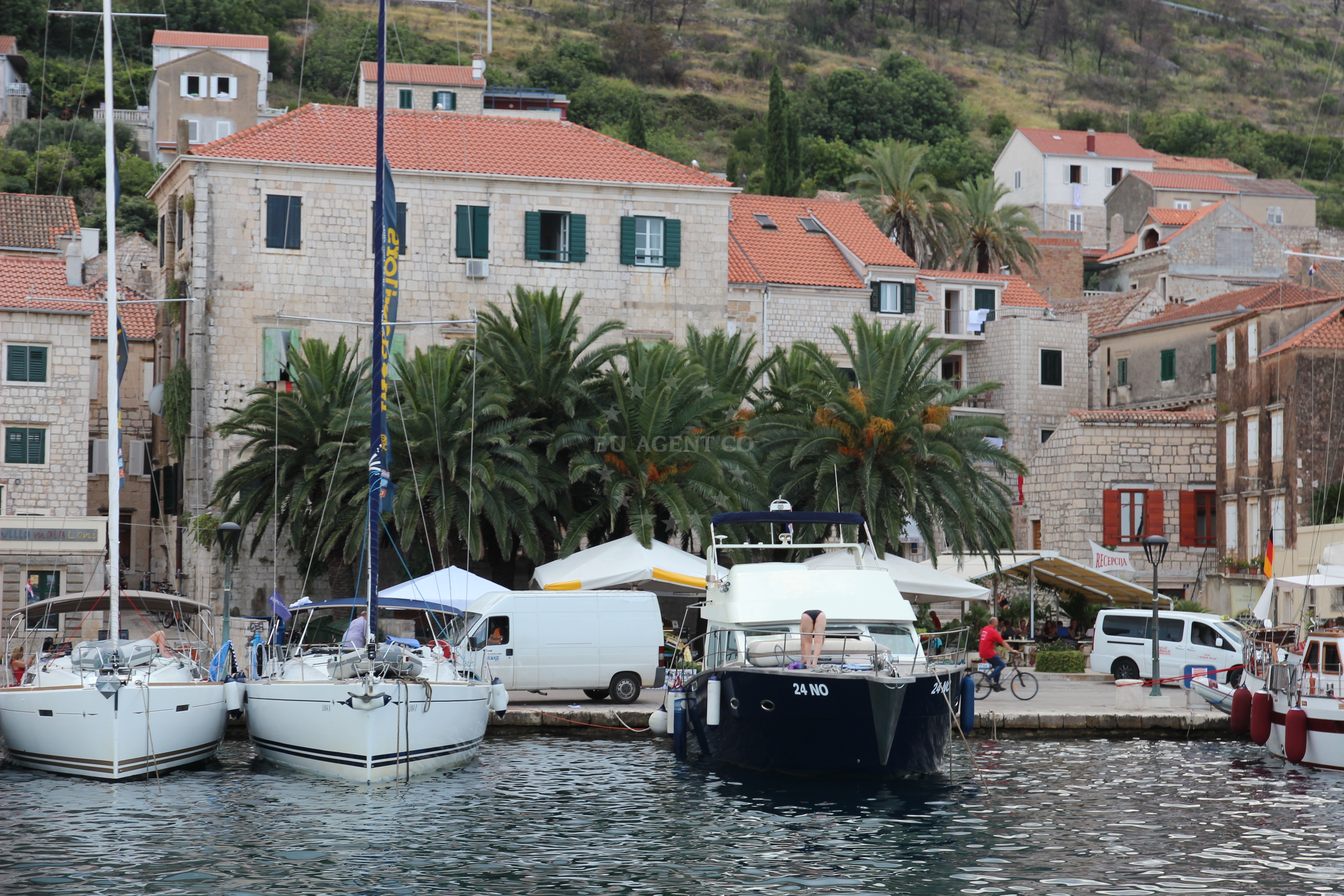 Additional view of Luka harbor in Harbour in Vis on the island Vis, Central Dalmatia, Croatia photo 9