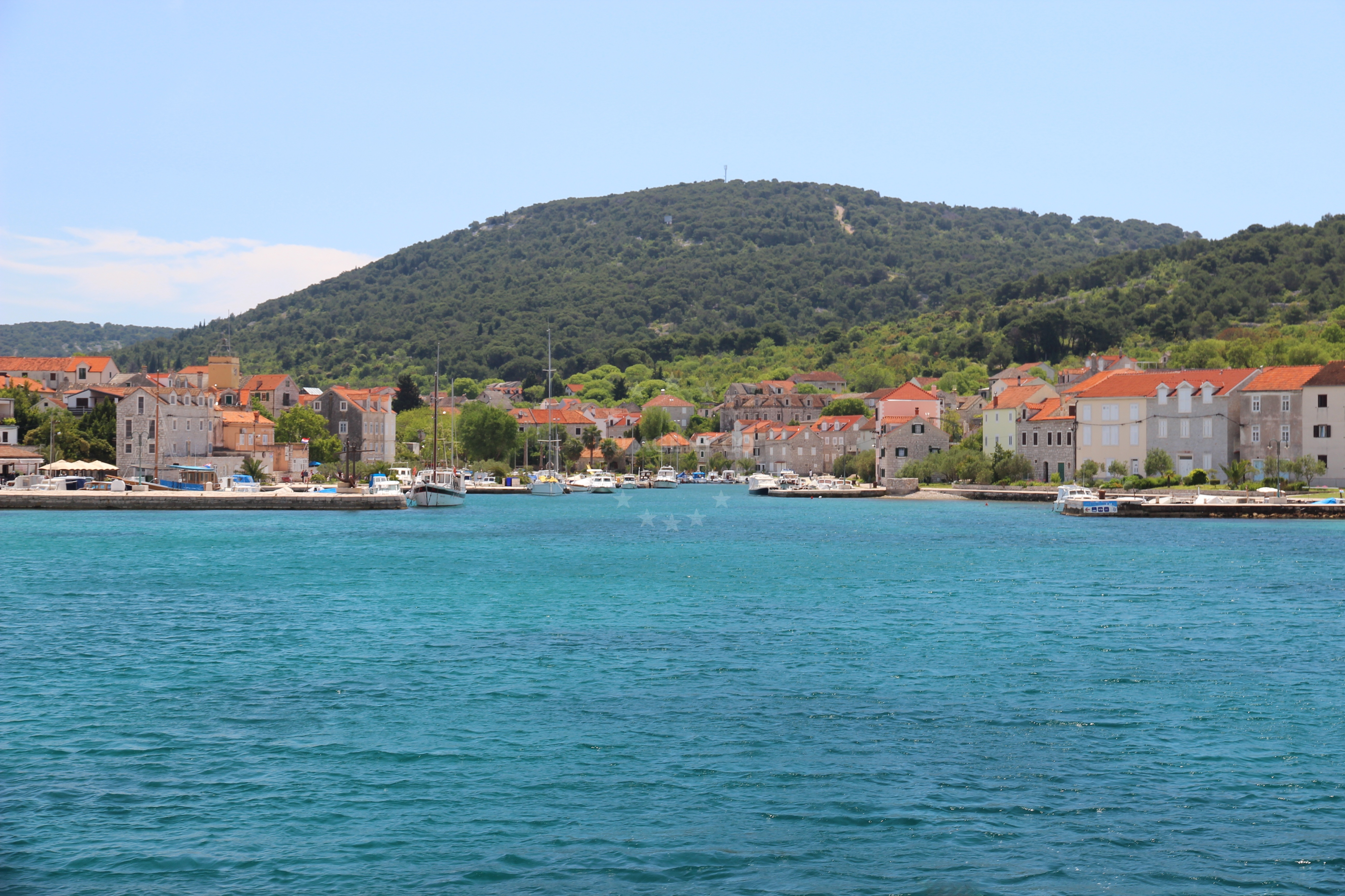 Additional view of Zlarin harbor in Harbour in Zlarin on the island Zlarin, Central Dalmatia, Croatia photo 8