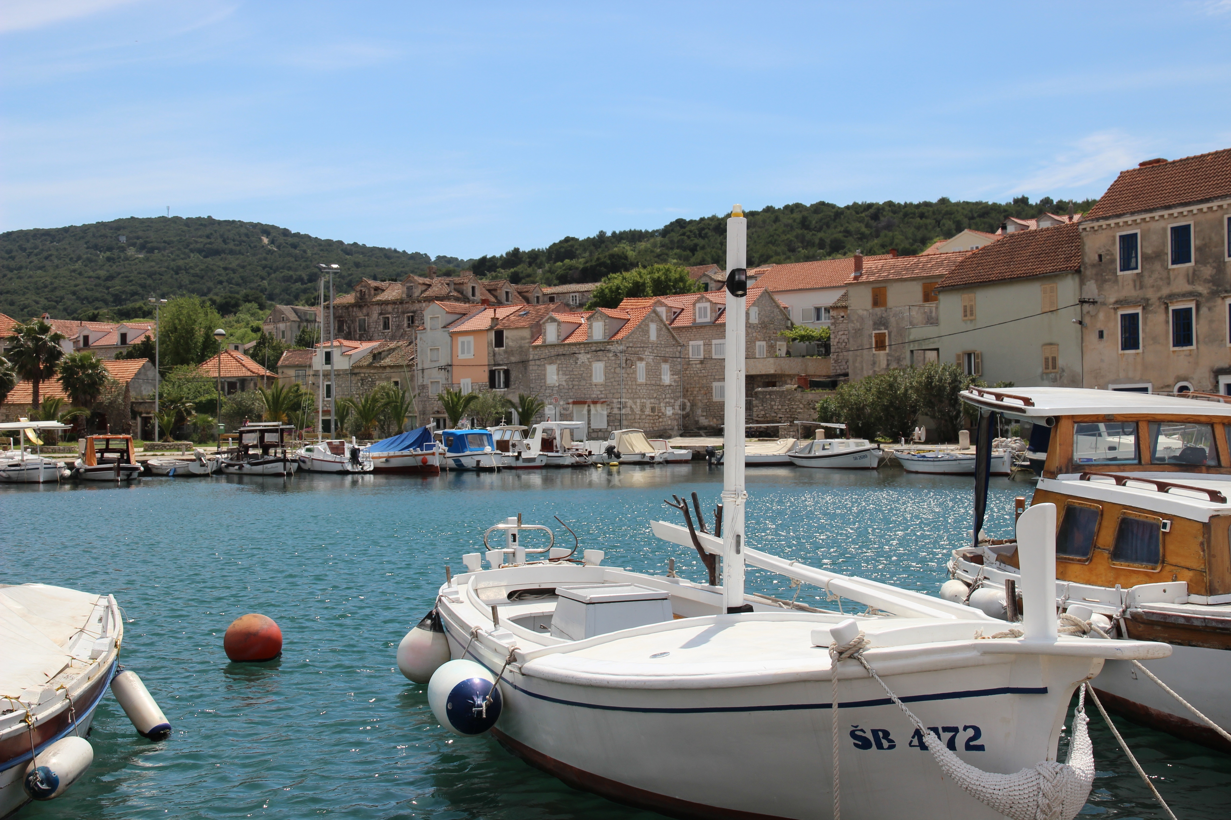 Additional view of Zlarin harbor in Harbour in Zlarin on the island Zlarin, Central Dalmatia, Croatia photo 9