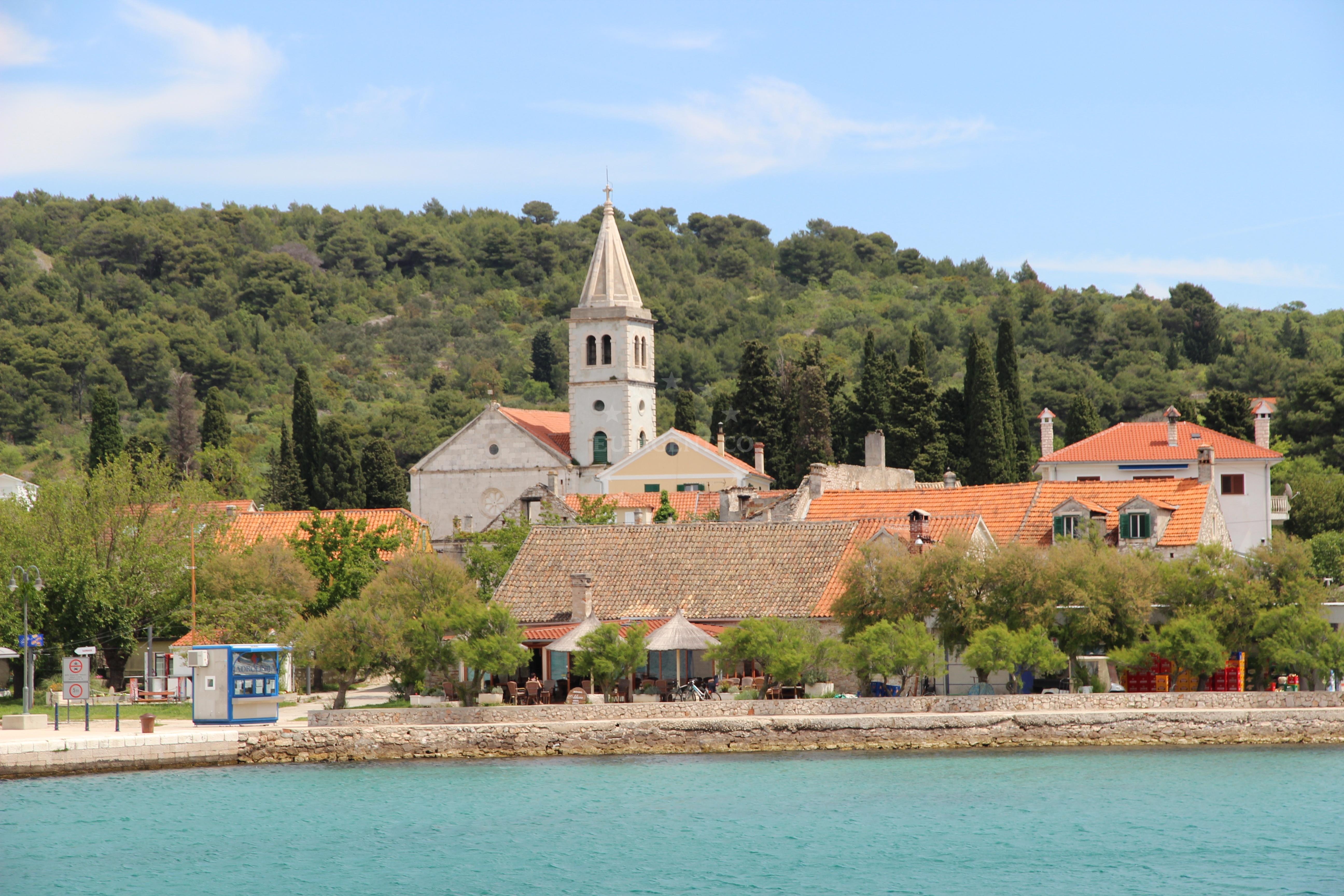 Additional view of Zlarin harbor in Harbour in Zlarin on the island Zlarin, Central Dalmatia, Croatia photo 10