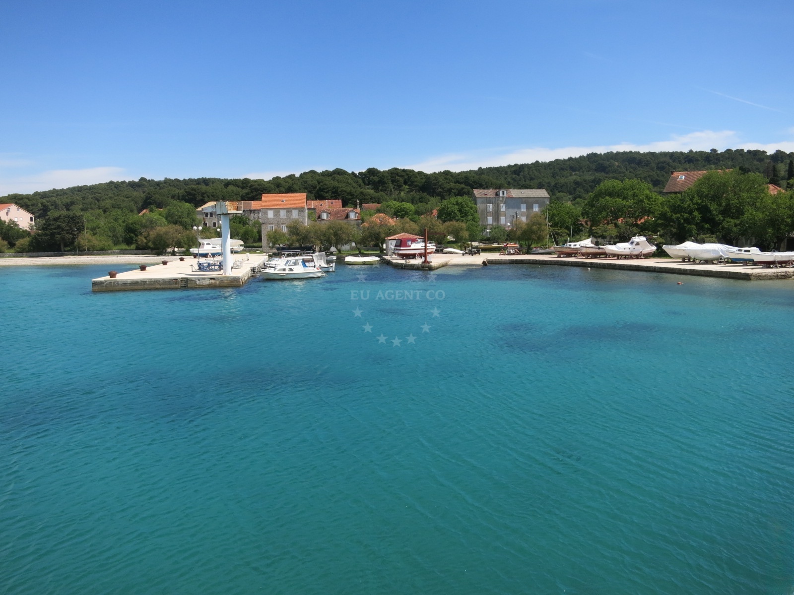 Additional view of Zlarin harbor in Harbour in Zlarin on the island Zlarin, Central Dalmatia, Croatia photo 11
