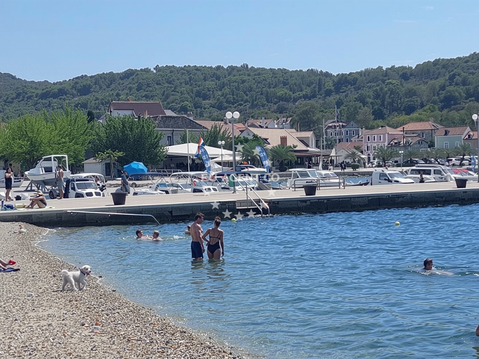 Additional view of Zlarin harbor in Harbour in Zlarin on the island Zlarin, Central Dalmatia, Croatia photo 14