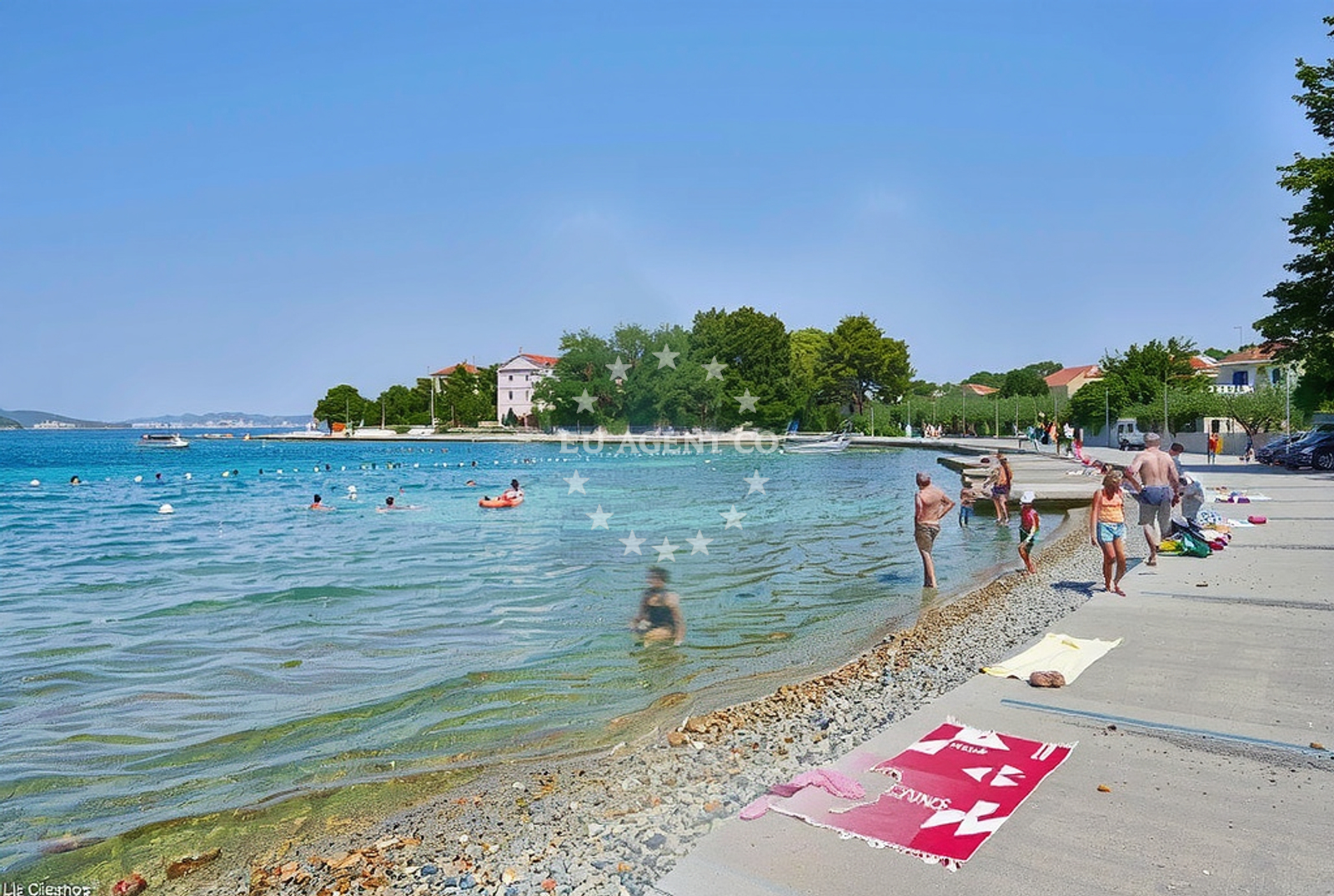 Additional view of Zlarin harbor in Harbour in Zlarin on the island Zlarin, Central Dalmatia, Croatia photo 17
