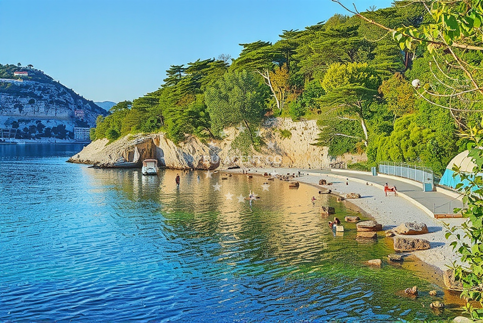 Bakarac Harbour, Croatia - Sheltered anchorage with yachts at berth