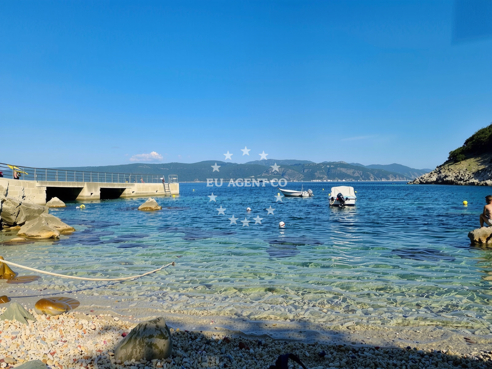 Approach and location view of Brestova harbor in Harbour in Brestova, Istria and Kvarner, Croatia photo 3