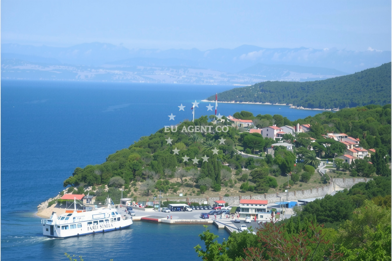 Additional view of Porozina harbor in Harbour in Porozina on the island Cres, Istria and Kvarner, Croatia photo 14