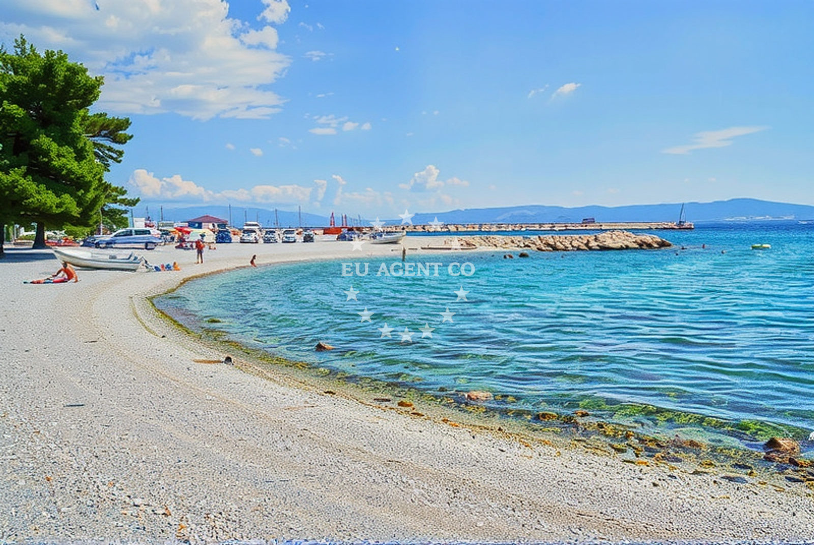 Approach and location view of Crikvenica harbor in Harbour in Crikvenica, Istria and Kvarner, Croatia photo 3