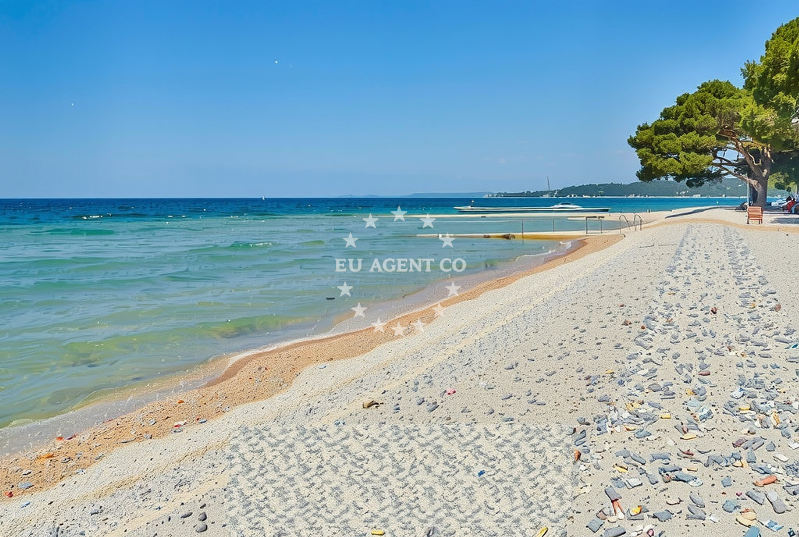 Approach and location view of Fažana harbor in Harbour in Fažana, Istria and Kvarner, Croatia photo 3