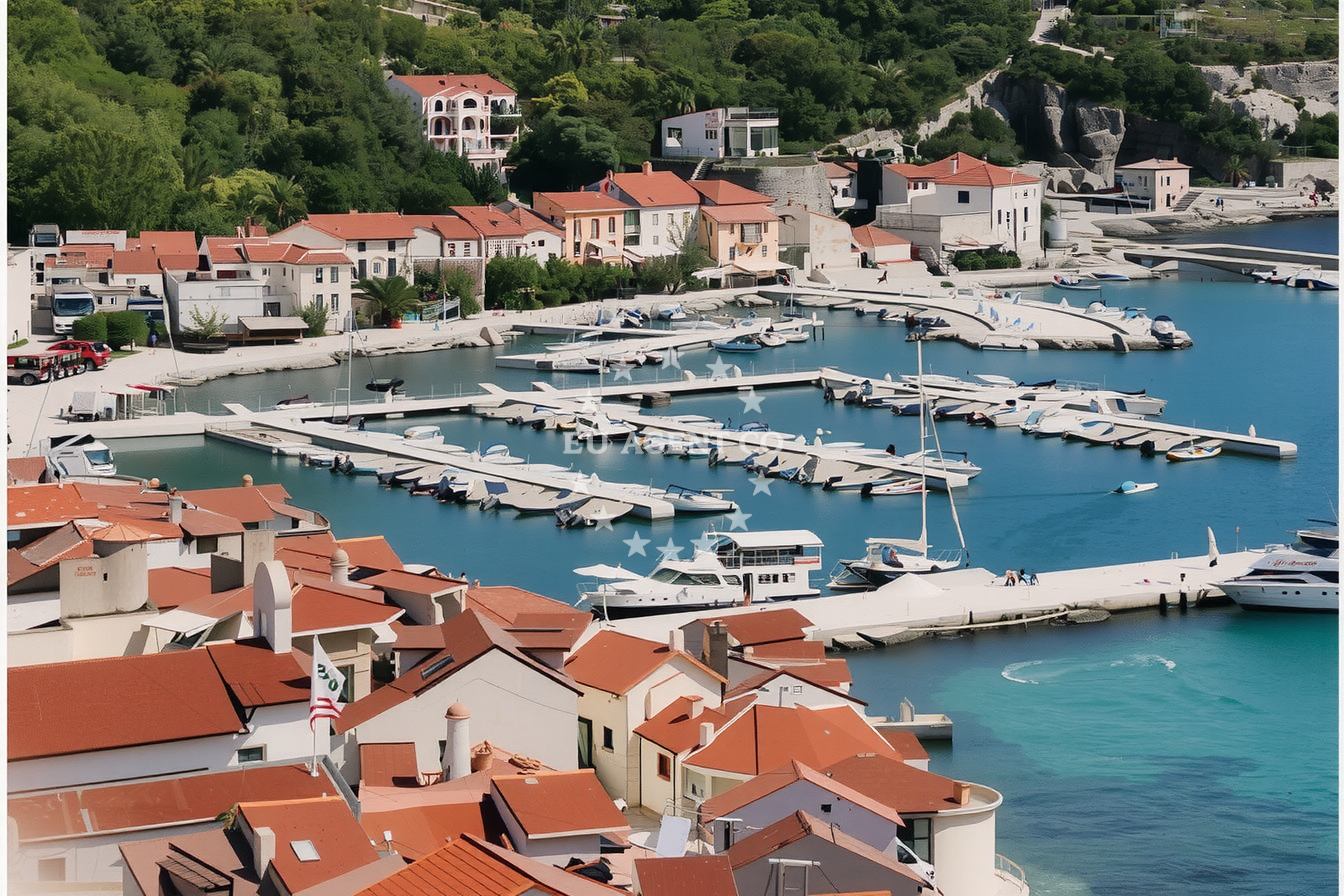 Additional view of Baška harbor in Harbour in Baška on the island Krk, Istria and Kvarner, Croatia photo 13