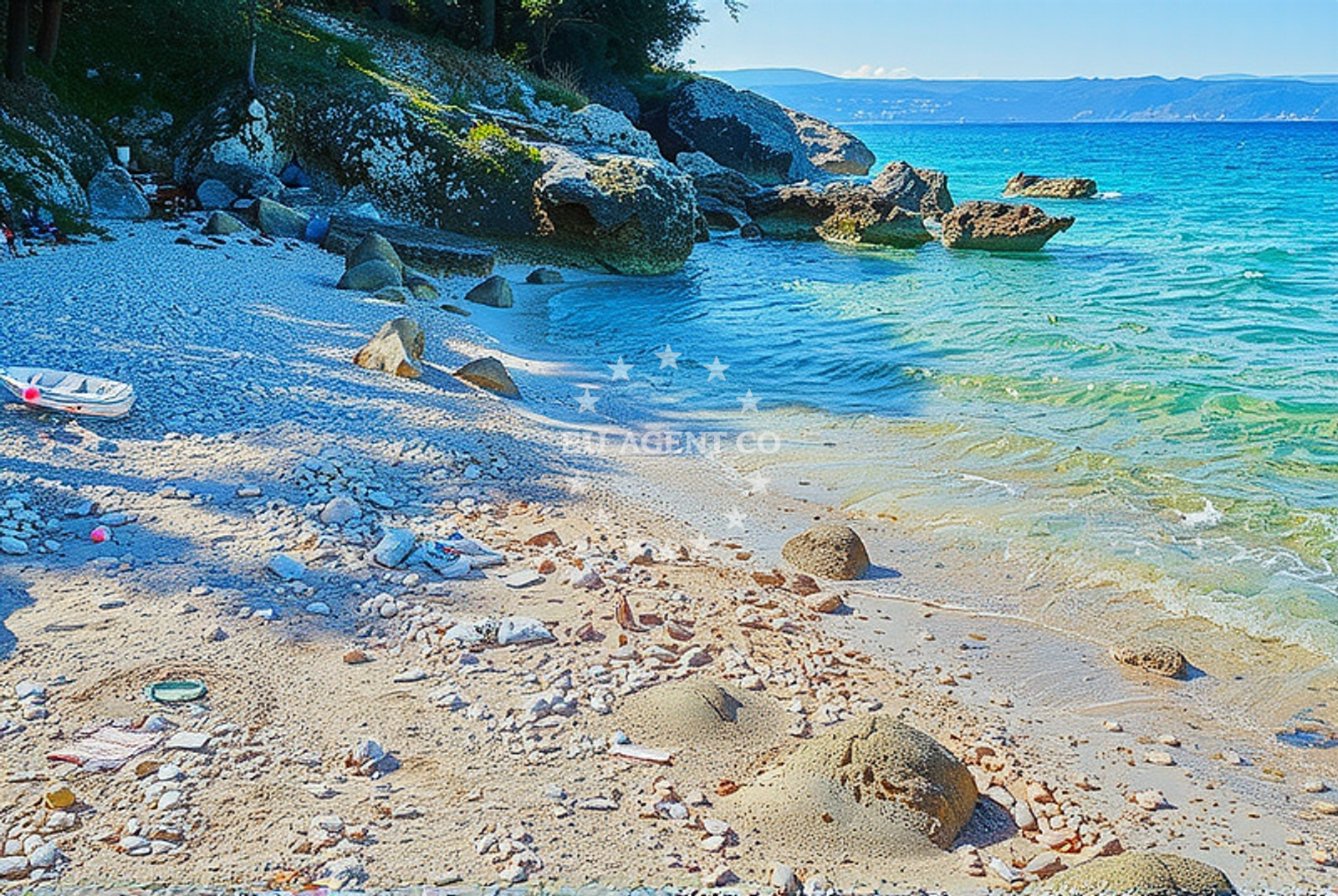 Beaches near Glavotok Harbour on the island of Krk
