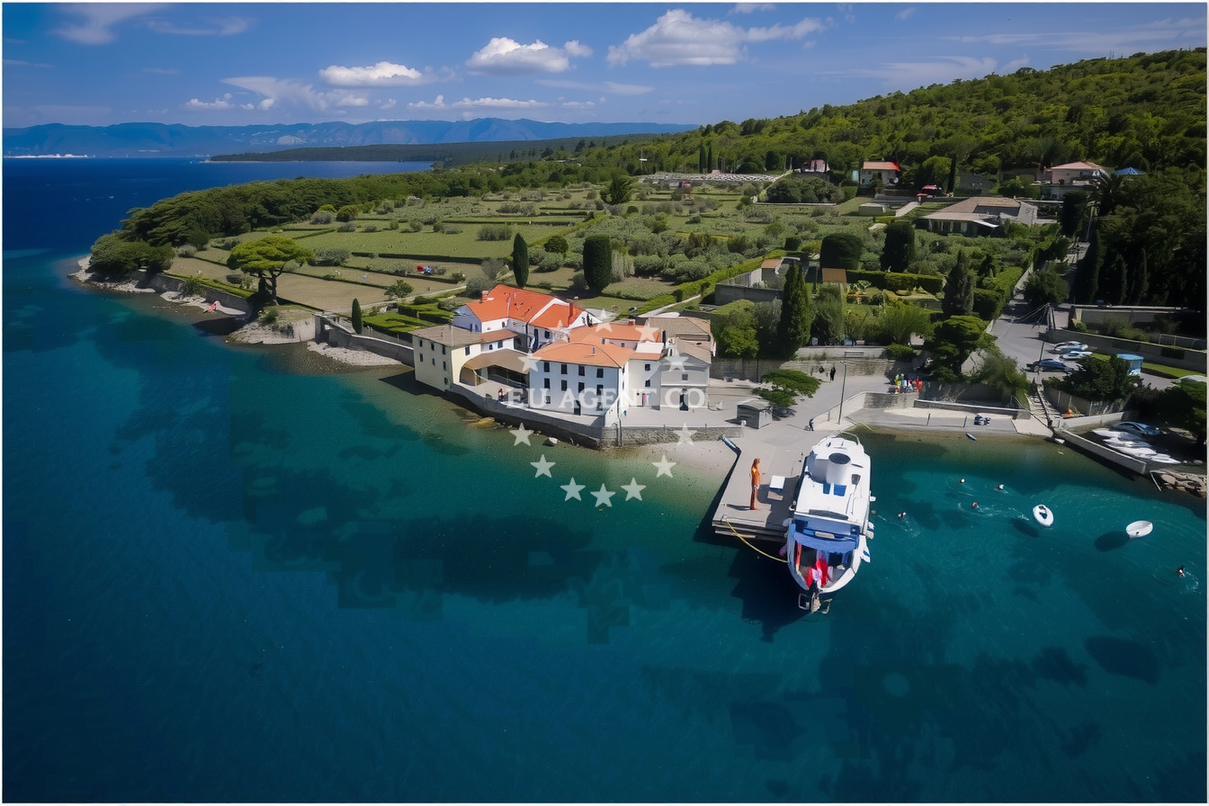 Additional view of Glavotok harbor in Harbour in Glavotok on the island Krk, Istria and Kvarner, Croatia photo 9