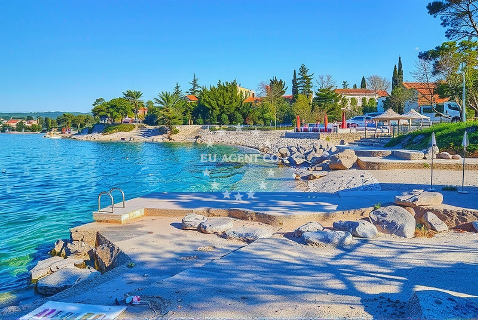 Additional view of Porat harbor in Harbour in Porat on the island Krk, Istria and Kvarner, Croatia photo 5