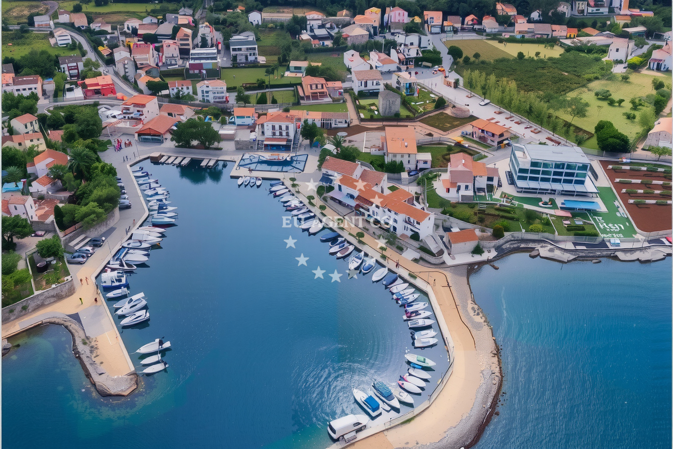 Additional view of Porat harbor in Harbour in Porat on the island Krk, Istria and Kvarner, Croatia photo 6