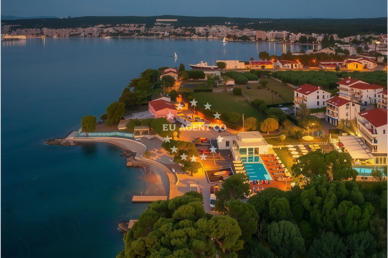 Additional view of Porat harbor in Harbour in Porat on the island Krk, Istria and Kvarner, Croatia photo 7