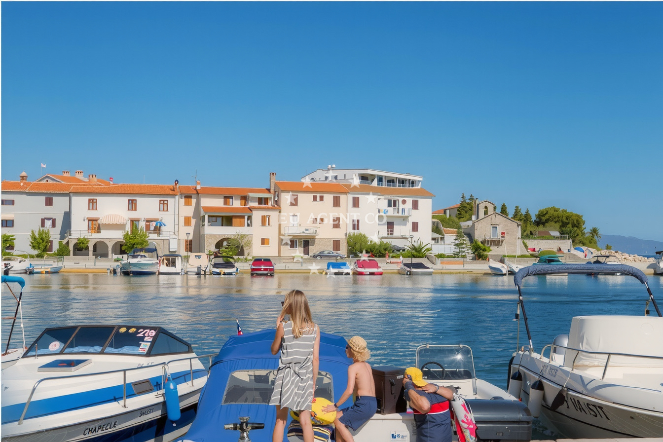 Additional view of Porat harbor in Harbour in Porat on the island Krk, Istria and Kvarner, Croatia photo 12
