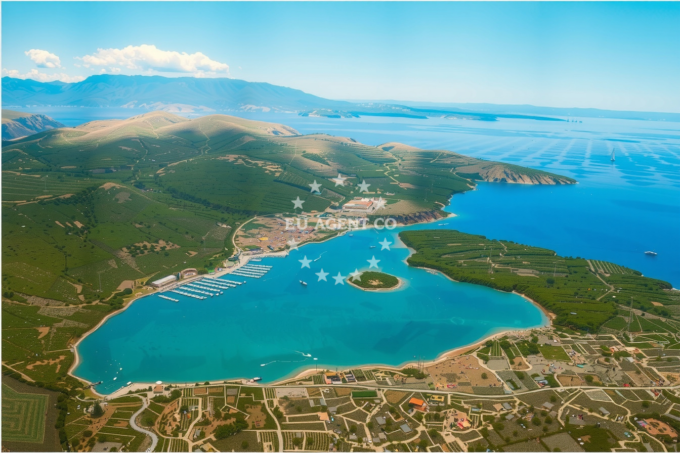 Additional view of Punat harbor in Harbour in Punat on the island Krk, Istria and Kvarner, Croatia photo 14