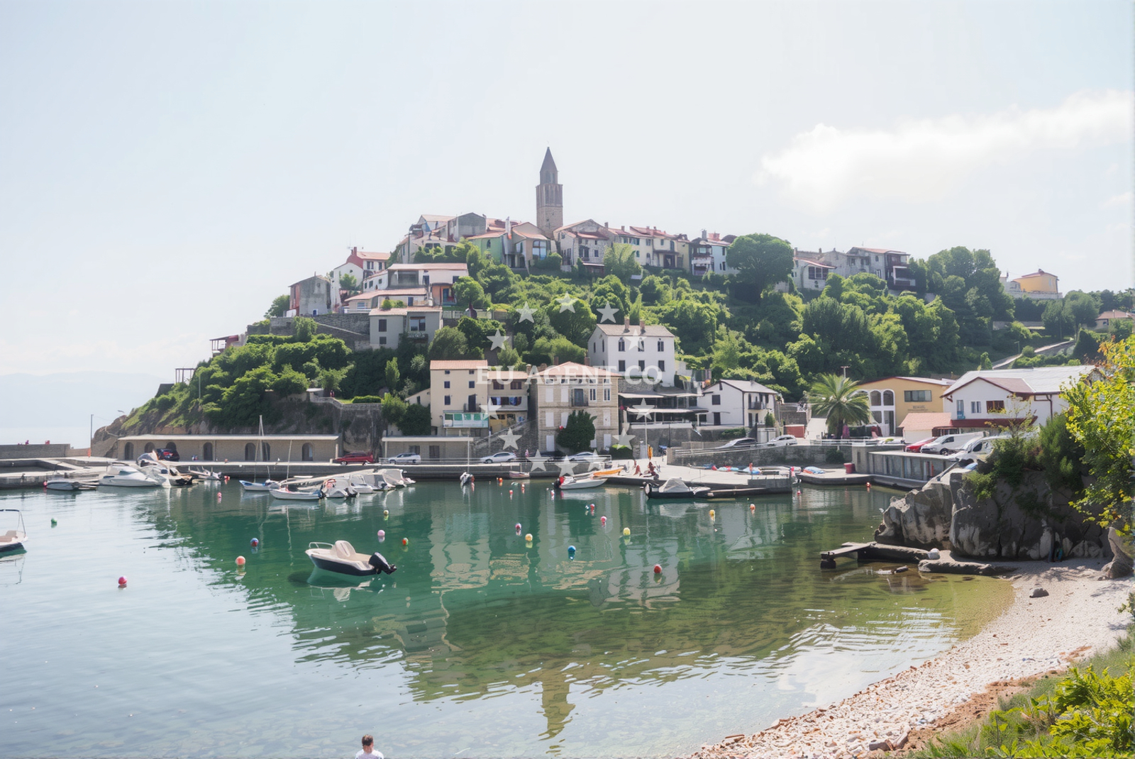Additional view of Vrbnik harbor in Harbour in Vrbnik on the island Krk, Istria and Kvarner, Croatia photo 5