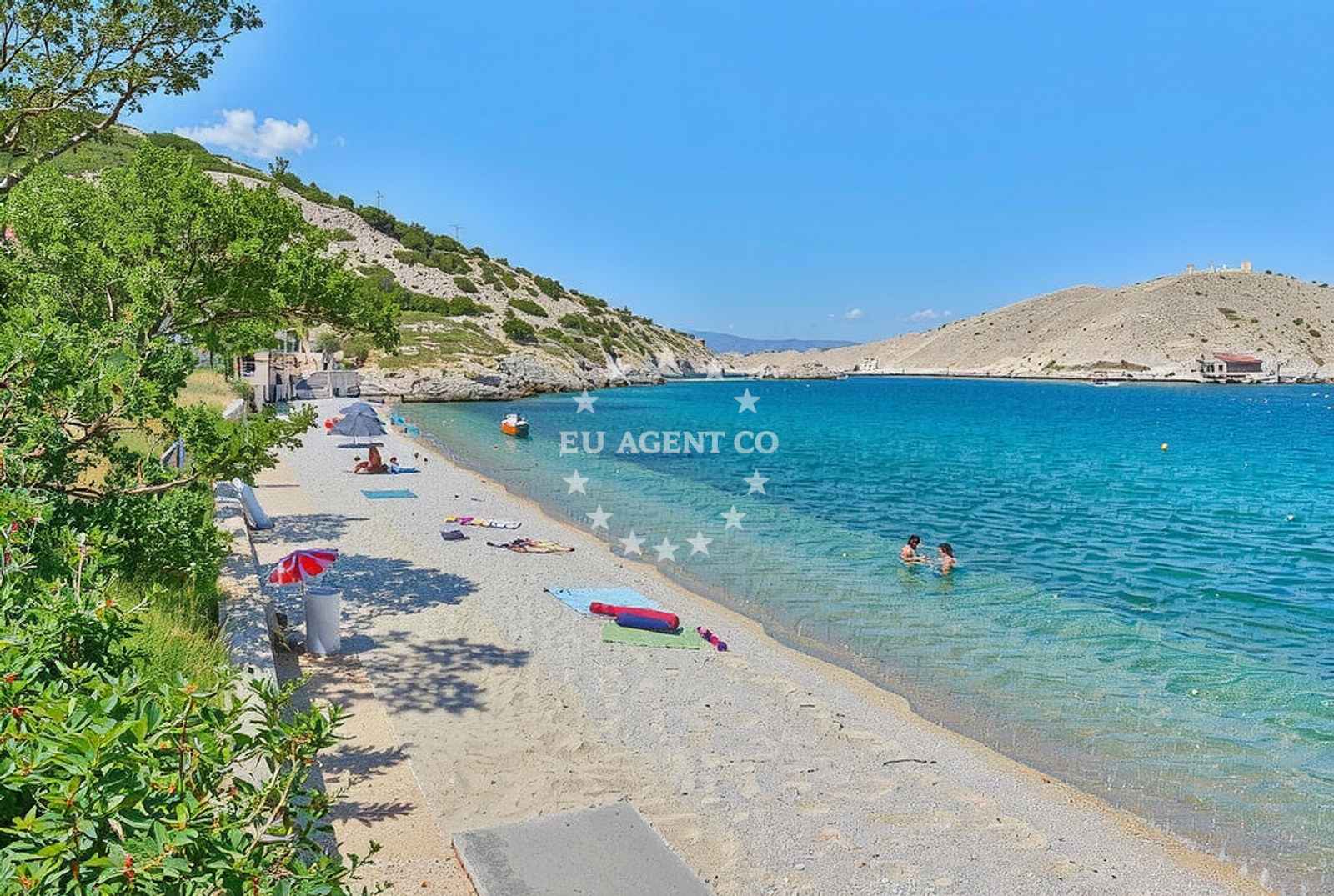Sveti Luka Beach near Lukovo Harbour