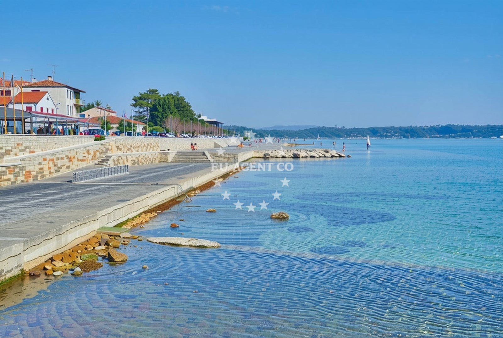 Karpinjan Beach, 0.2 NM from Novigrad Harbour