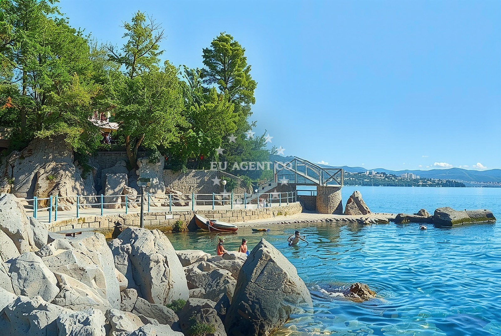 Additional view of Opatija harbor in Harbour in Opatija, Istria and Kvarner, Croatia photo 6