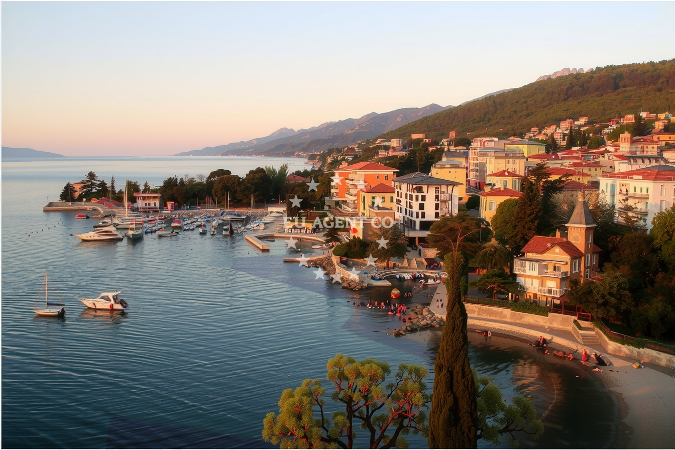 Additional view of Opatija harbor in Harbour in Opatija, Istria and Kvarner, Croatia photo 11