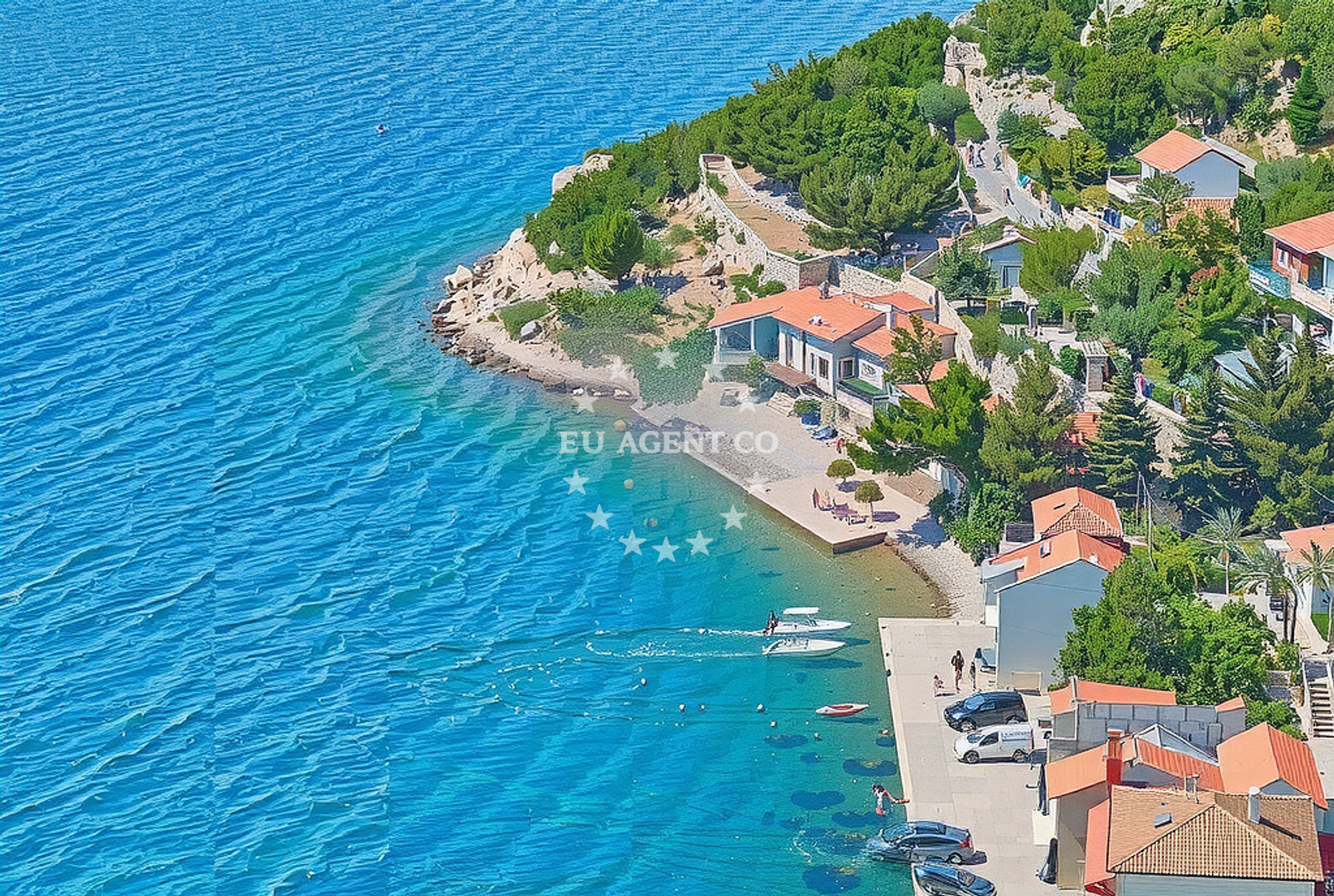 Approach and location view of Starigrad harbor in Harbour in Starigrad (Senj), Istria and Kvarner, Croatia photo 3