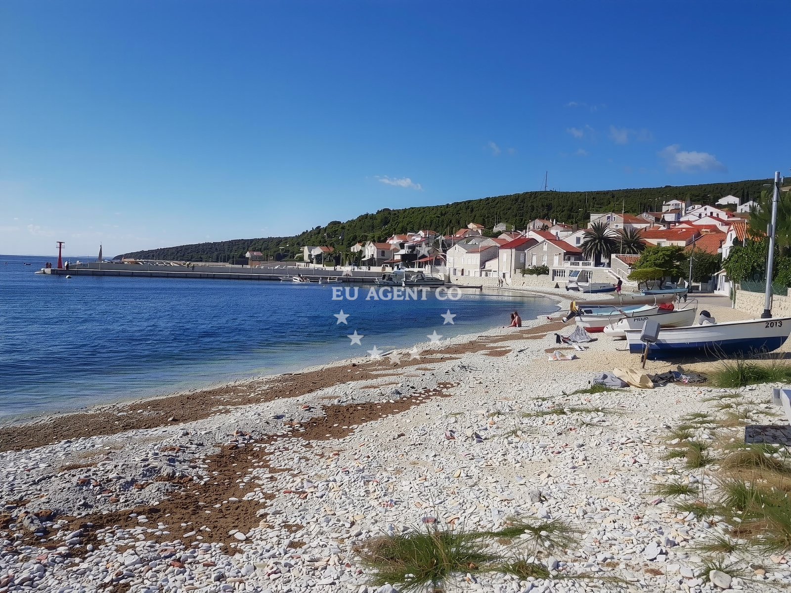 Additional view of Unije harbor in Harbour in Unije on the island Unije, Istria and Kvarner, Croatia photo 6