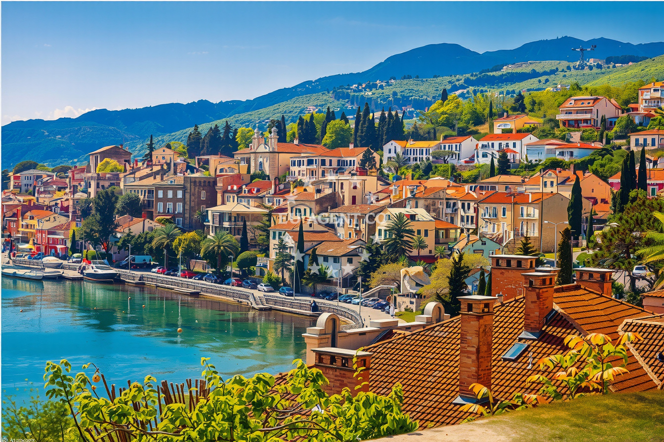 Additional view of Volosko harbor in Harbour in Volosko, Istria and Kvarner, Croatia photo 9