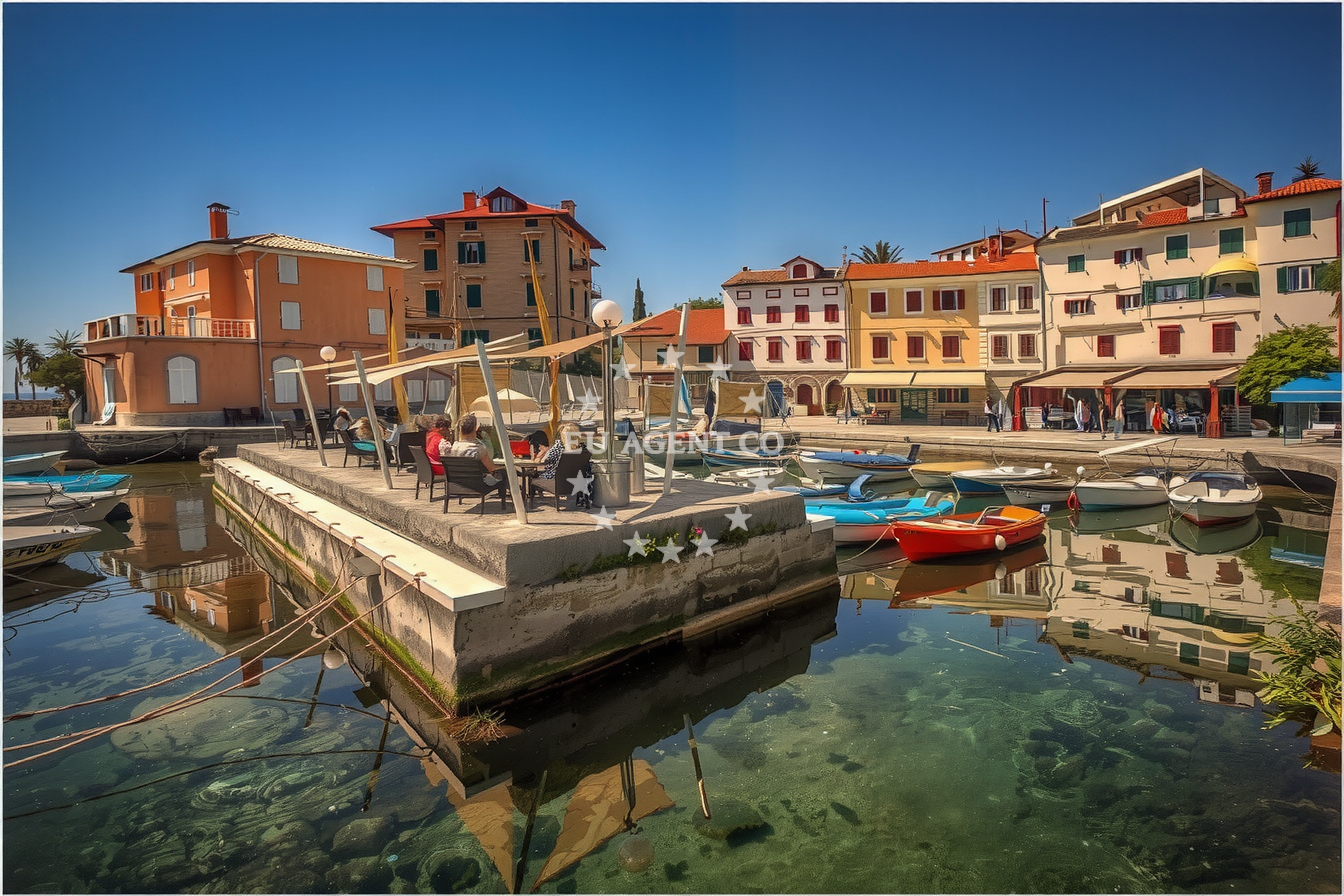 Additional view of Volosko harbor in Harbour in Volosko, Istria and Kvarner, Croatia photo 11