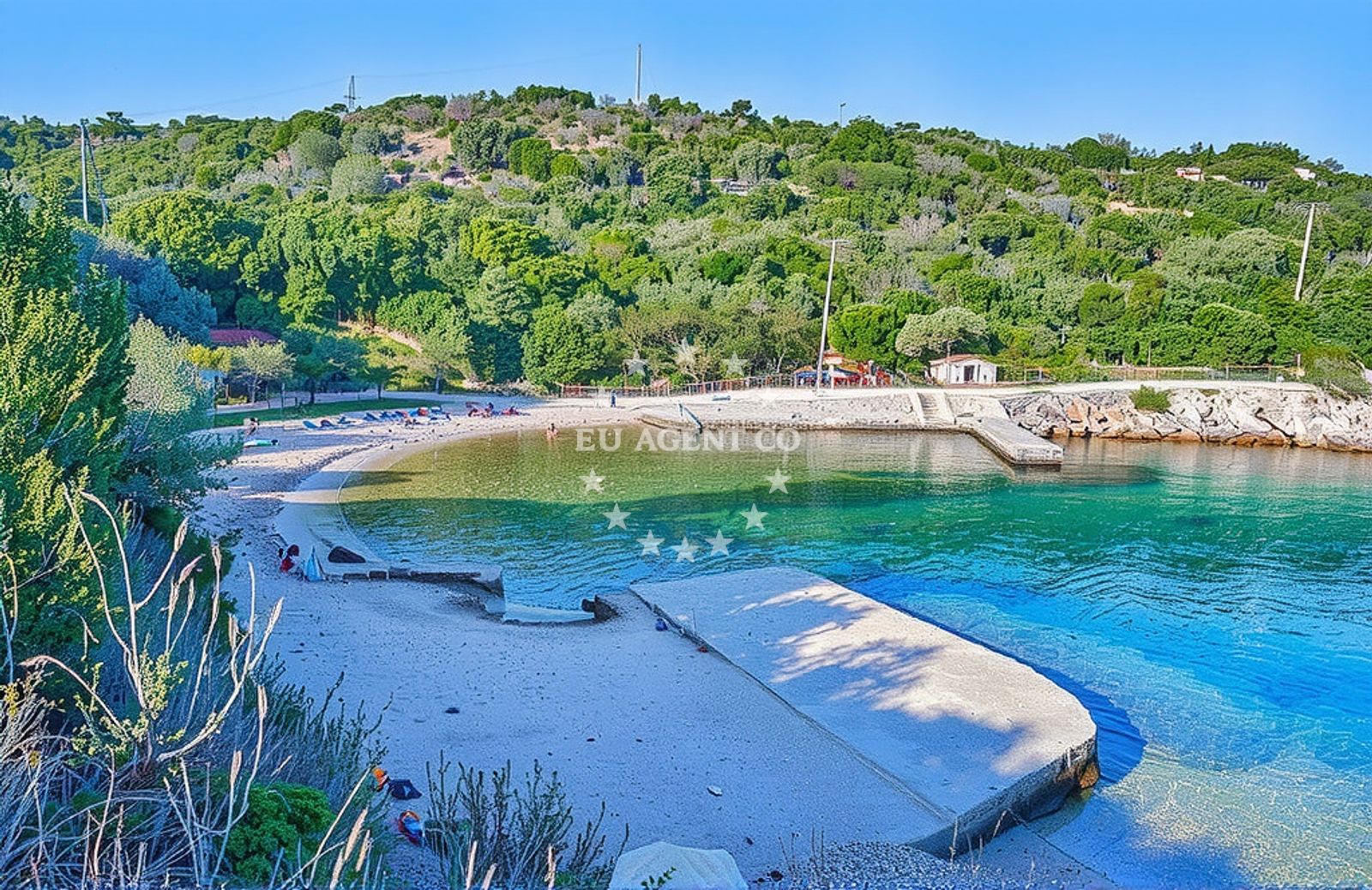 Additional view of Zaglav harbor in Harbour in Zaglav on the island Dugi Otok, North Dalmatia, Croatia photo 7