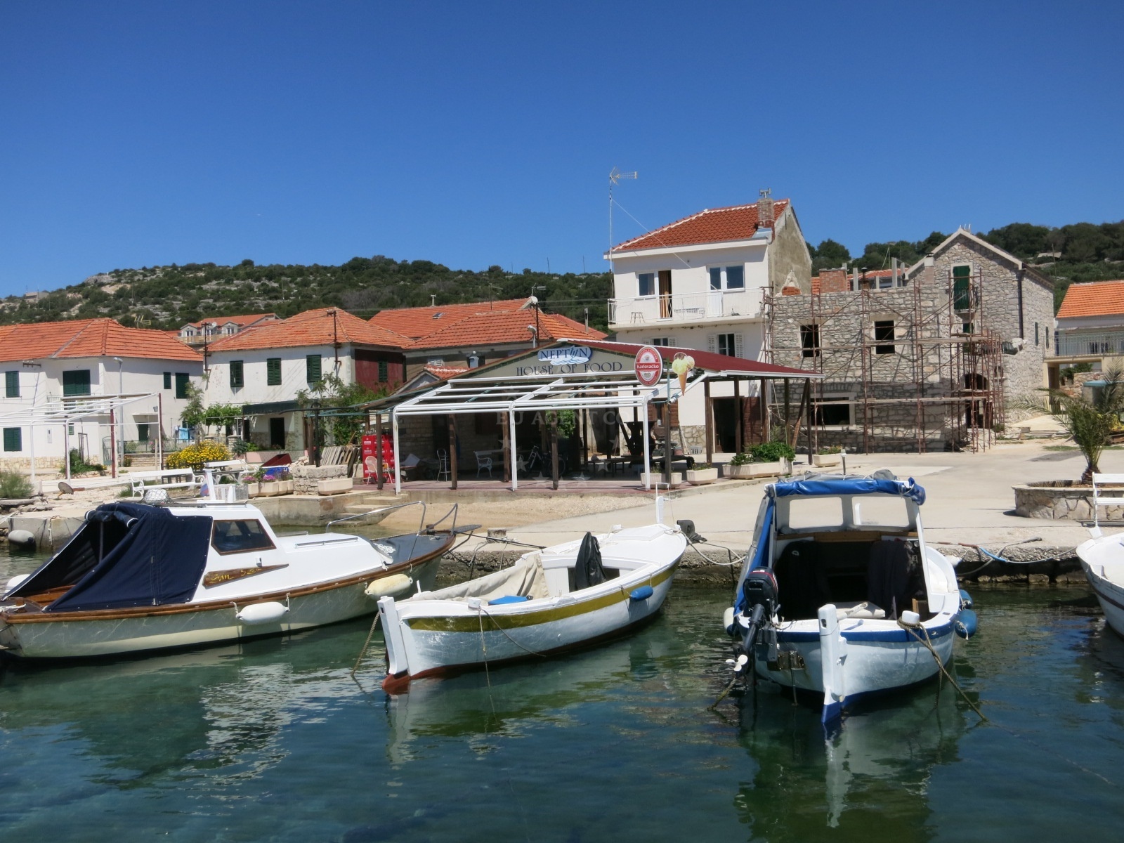 Additional view of Kaprije harbor in Harbour in Kaprije on the island Kaprije, North Dalmatia, Croatia photo 8