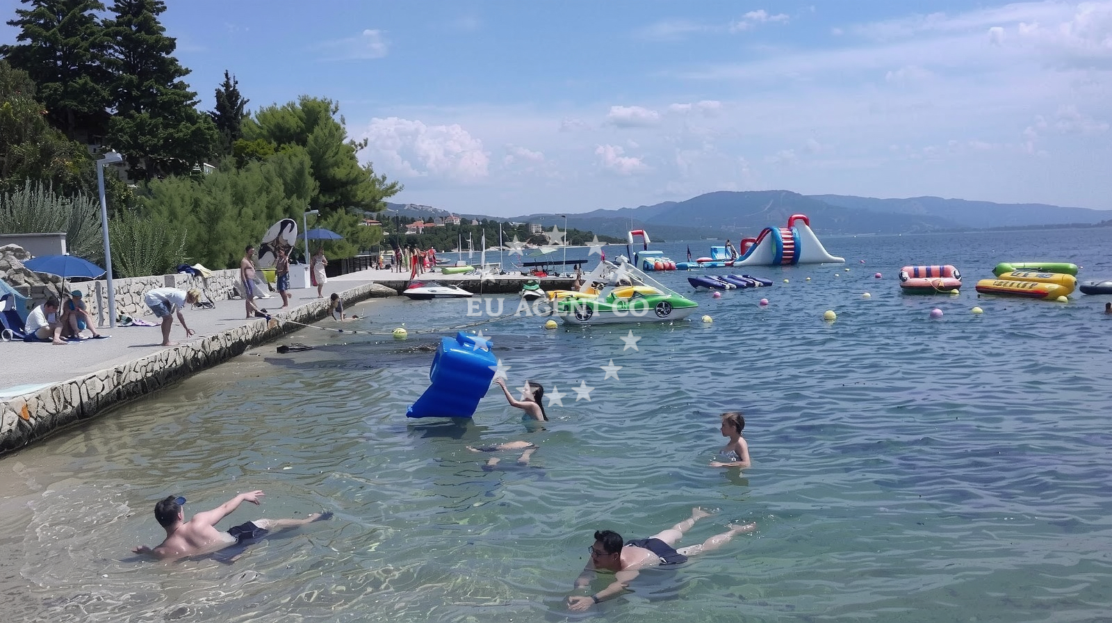 Facilities and surroundings at Maslenica harbor in Harbour in Maslenica, North Dalmatia, Croatia photo 2