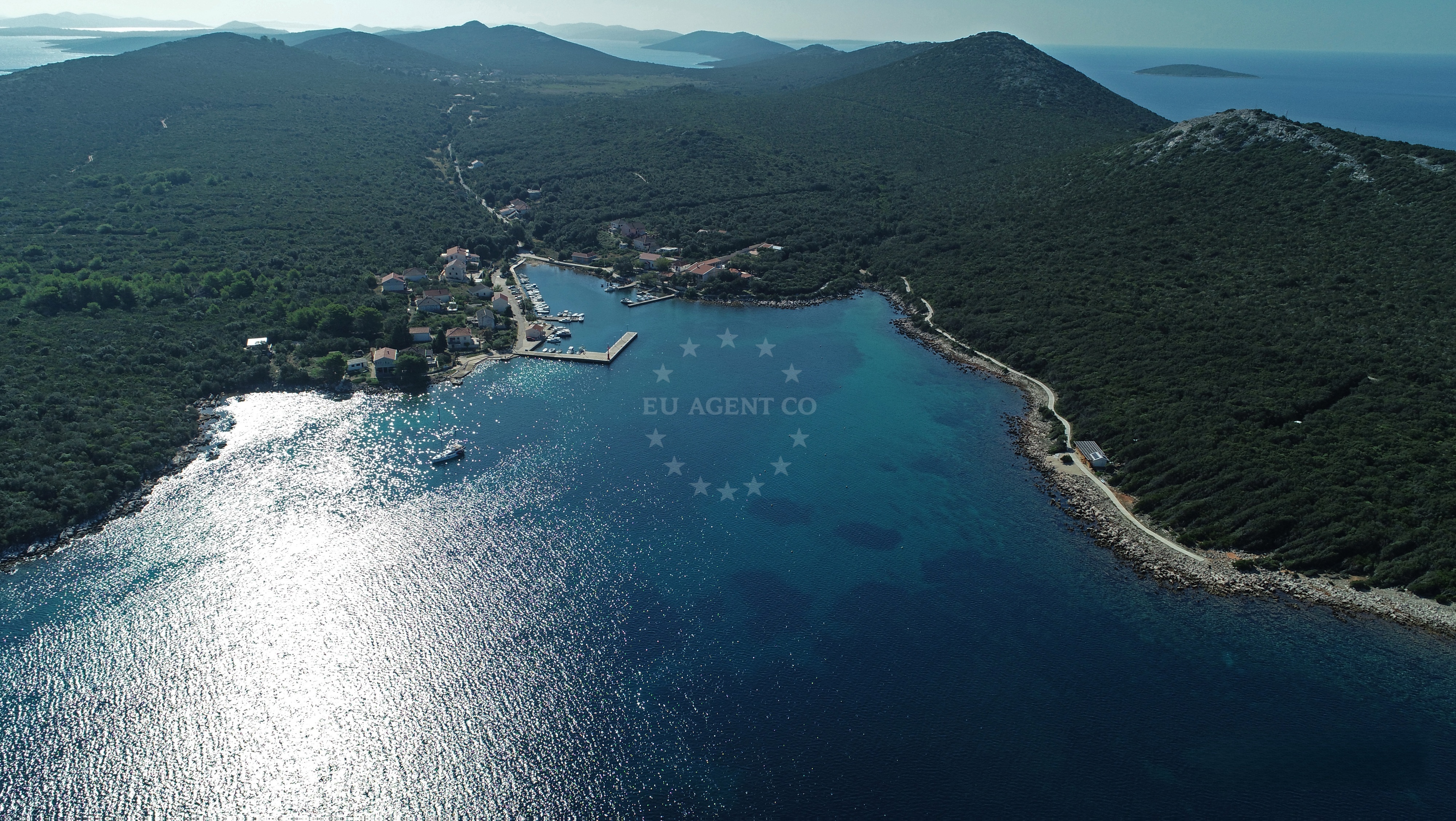 Buoy field near Zapuntel Harbour, Molat, North Dalmatia, Croatia