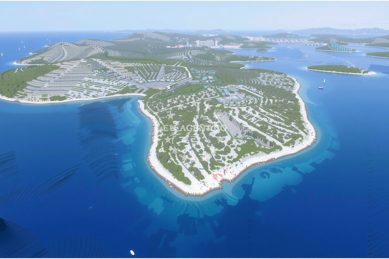 Additional view of Jezera harbor in Harbour in Jezera on the island Murter, North Dalmatia, Croatia photo 6