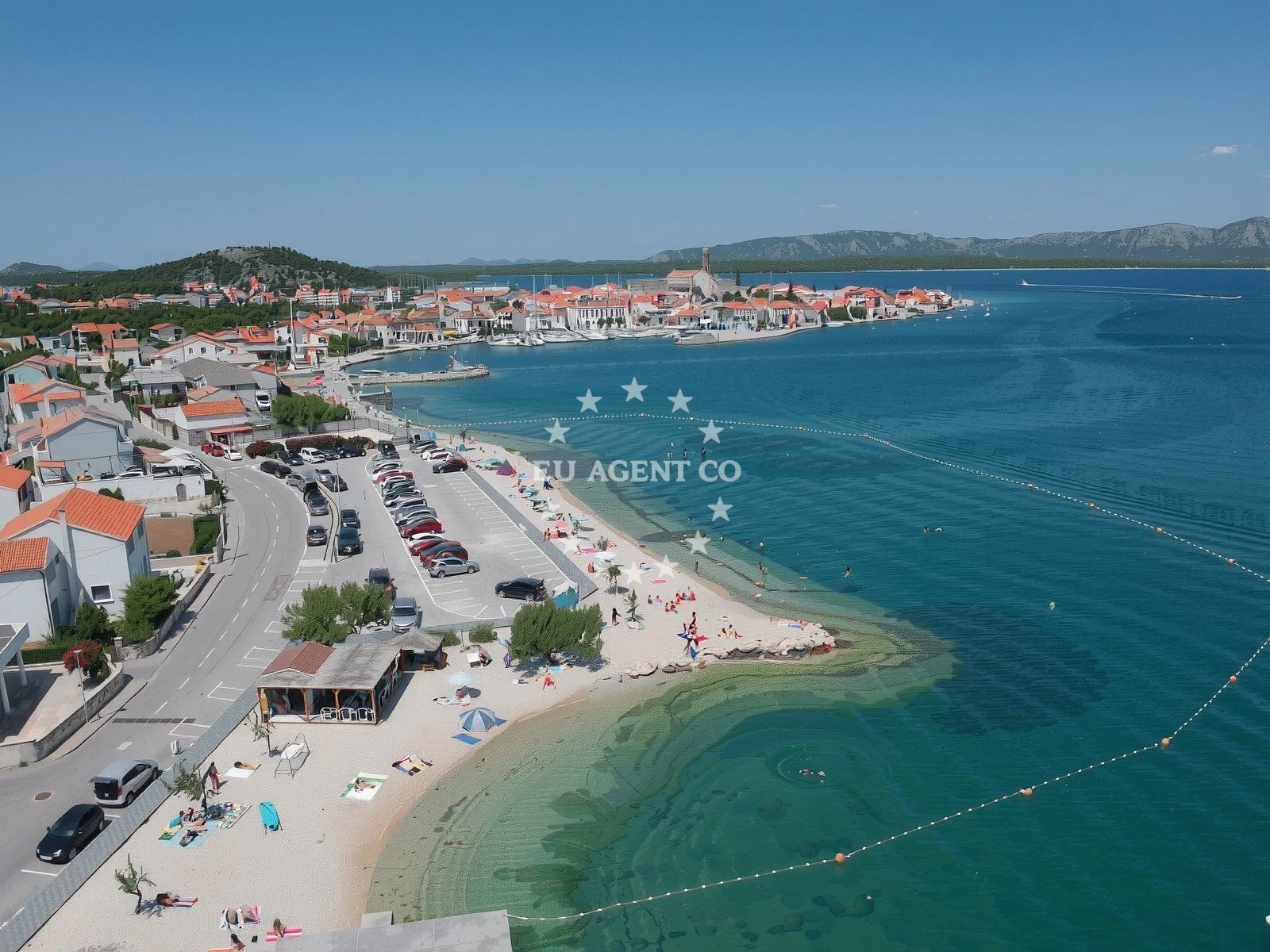 Scenic Betina Beach near Betina Harbour