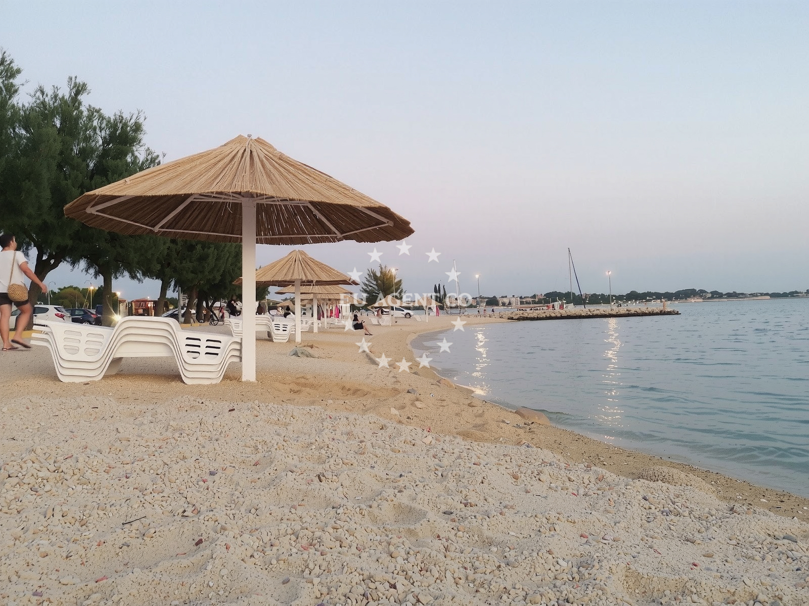 Mulo Harbour in Nin, North Dalmatia, Croatia