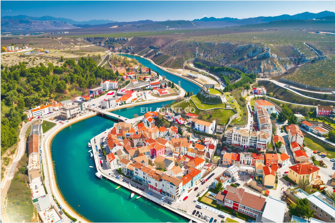 Additional view of Obrovac harbor in Harbour in Obrovac, North Dalmatia, Croatia photo 8