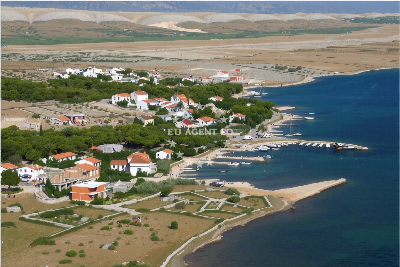 Additional view of Košljun harbor in Harbour in Košljun (Pag) on the island Pag, North Dalmatia, Croatia photo 6