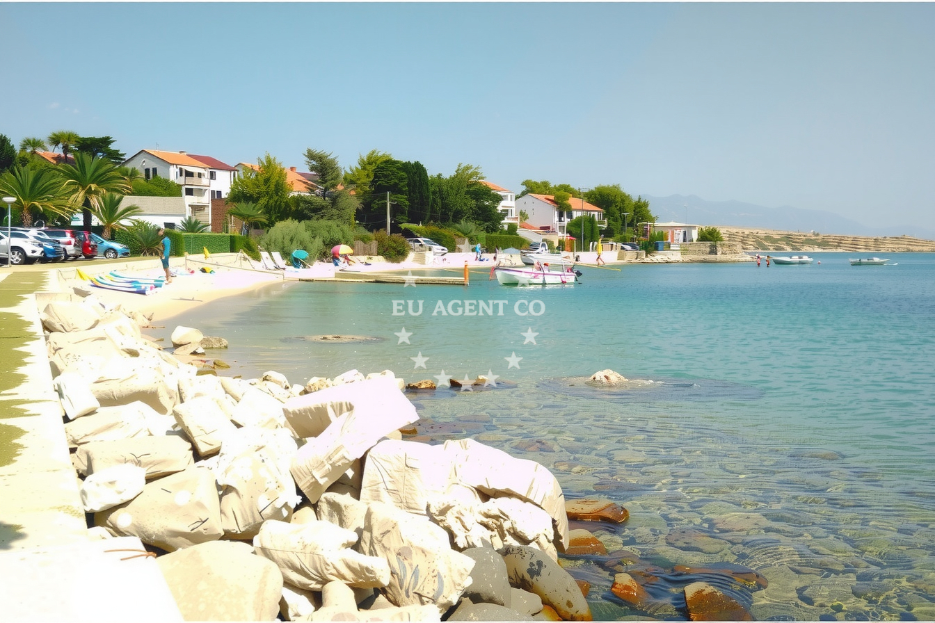 Additional view of Košljun harbor in Harbour in Košljun (Pag) on the island Pag, North Dalmatia, Croatia photo 10