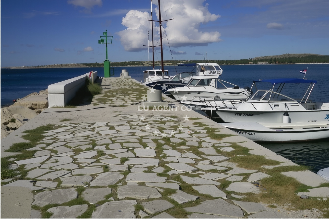 Additional view of Košljun harbor in Harbour in Košljun (Pag) on the island Pag, North Dalmatia, Croatia photo 11