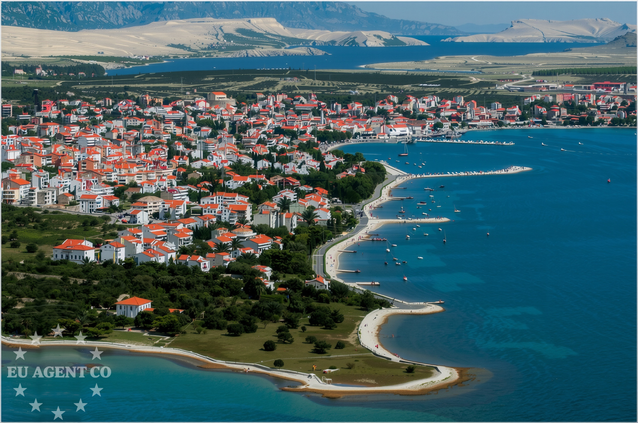 Additional view of Novalja harbor in Harbour in Novalja on the island Pag, North Dalmatia, Croatia photo 7
