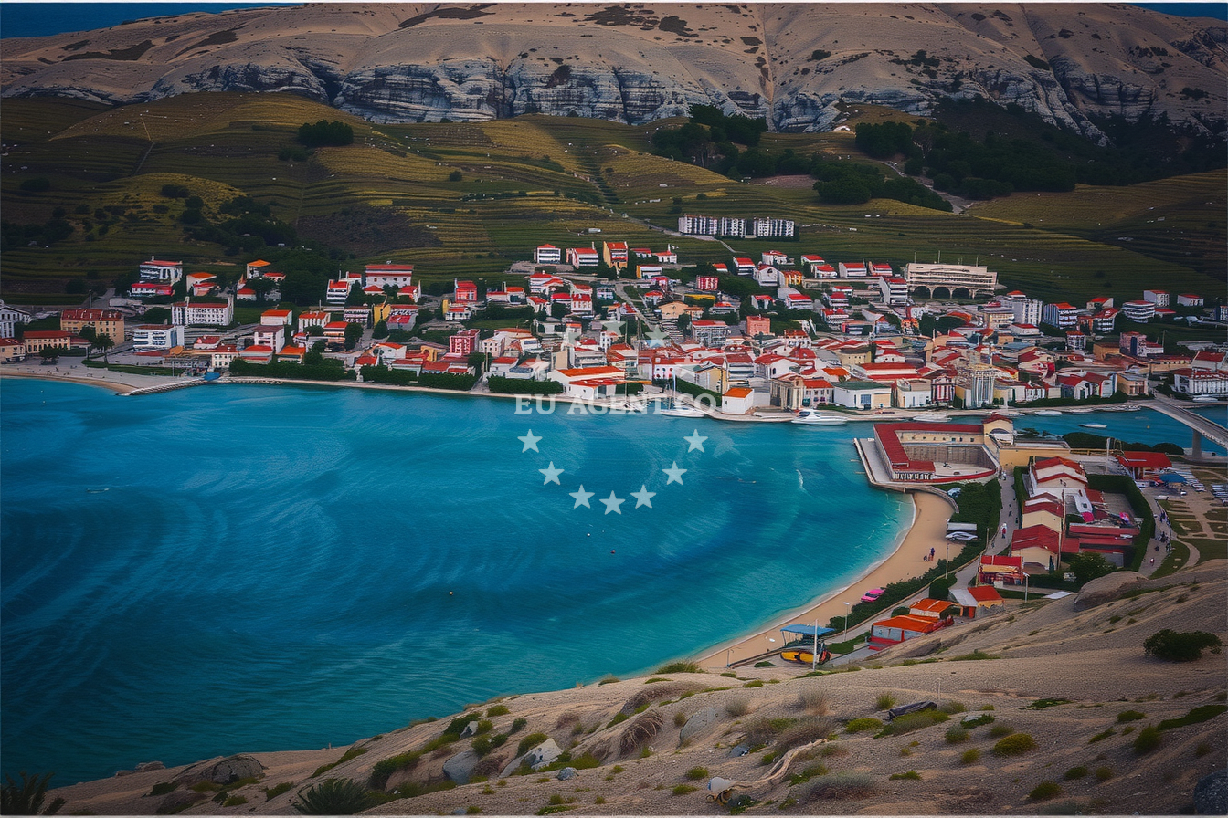 Additional view of Pag harbor in Harbour in Pag on the island Pag, North Dalmatia, Croatia photo 8