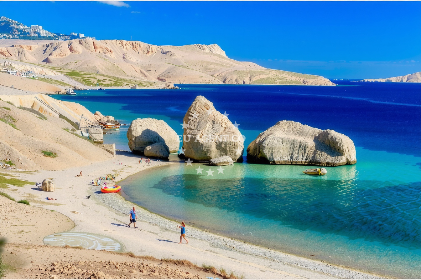 Additional view of Pag harbor in Harbour in Pag on the island Pag, North Dalmatia, Croatia photo 12