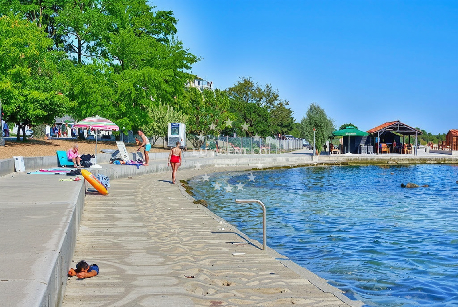 Scenic beaches near Kraj Harbour on the island of Pasman