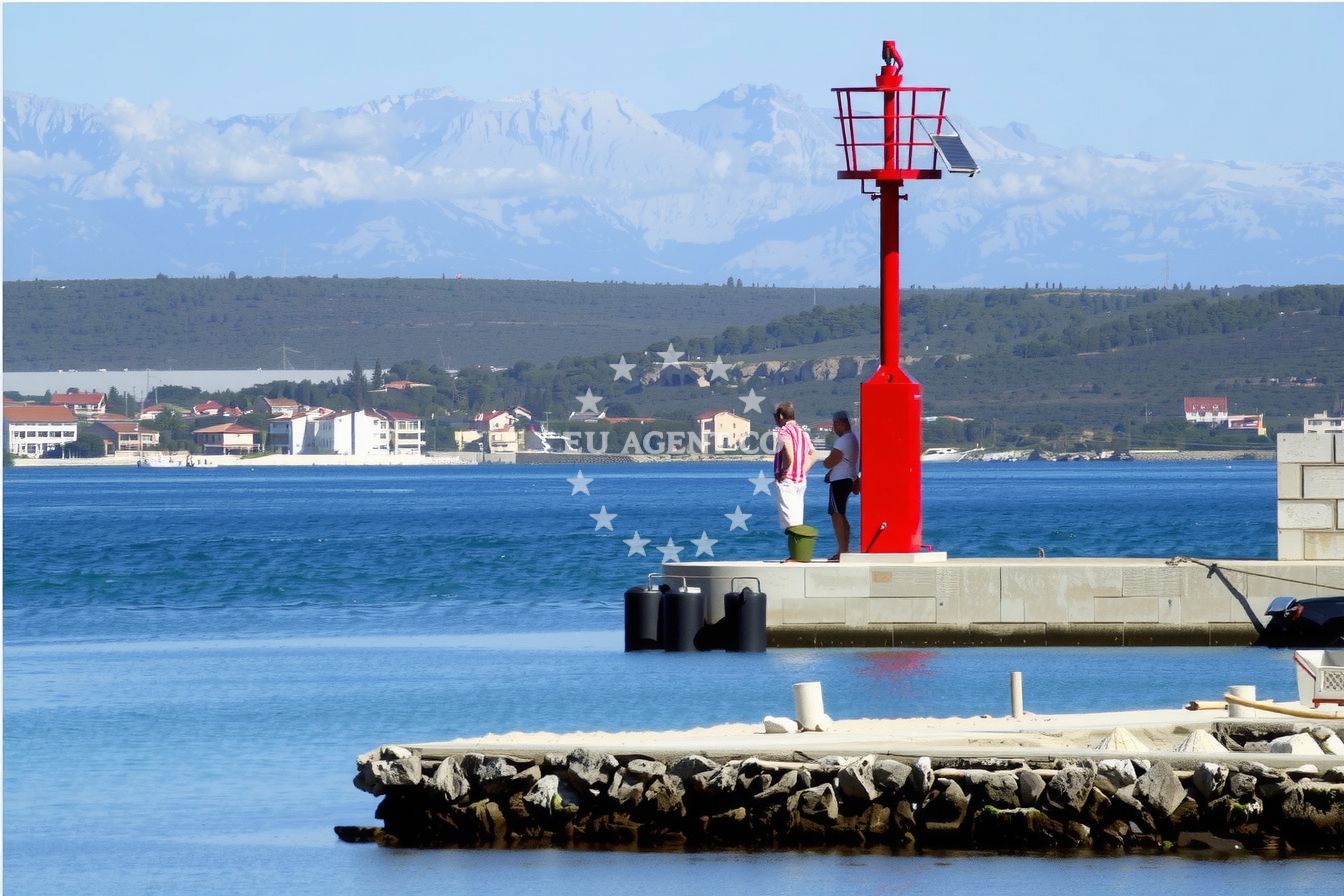 Additional view of Ždrelac harbor in Harbour in Ždrelac on the island Pašman, North Dalmatia, Croatia photo 11