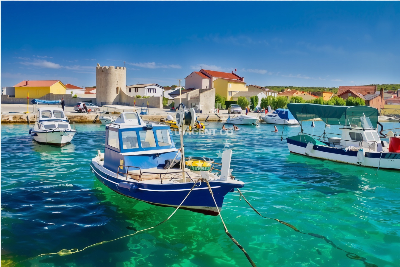 Additional view of Ražanac harbor in Harbour in Ražanac, North Dalmatia, Croatia photo 7
