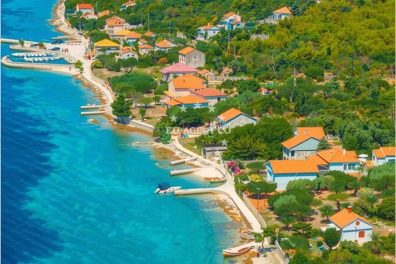 Additional view of Rivanj harbor in Harbour in Rivanj on the island Rivanj, North Dalmatia, Croatia photo 12
